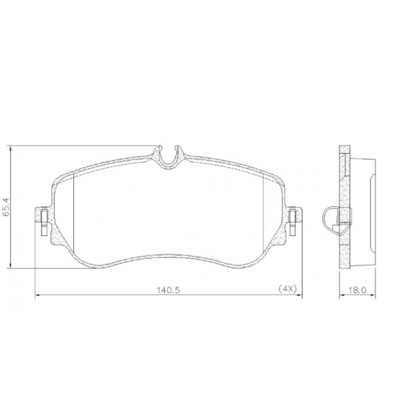 Pastilha De Freio Traseira Amarok/delivery (ceramica) Fras-le