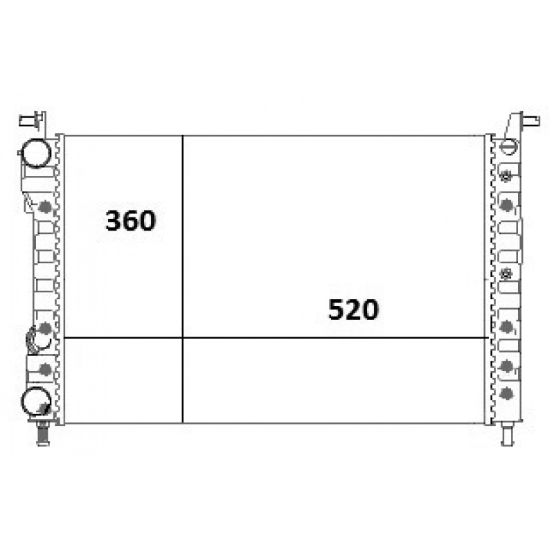 Radiador Fiorino/uno Magneti Marelli