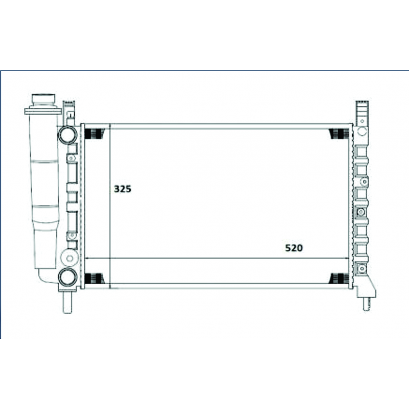 Radiador Fiorino/premio/uno Magneti Marelli