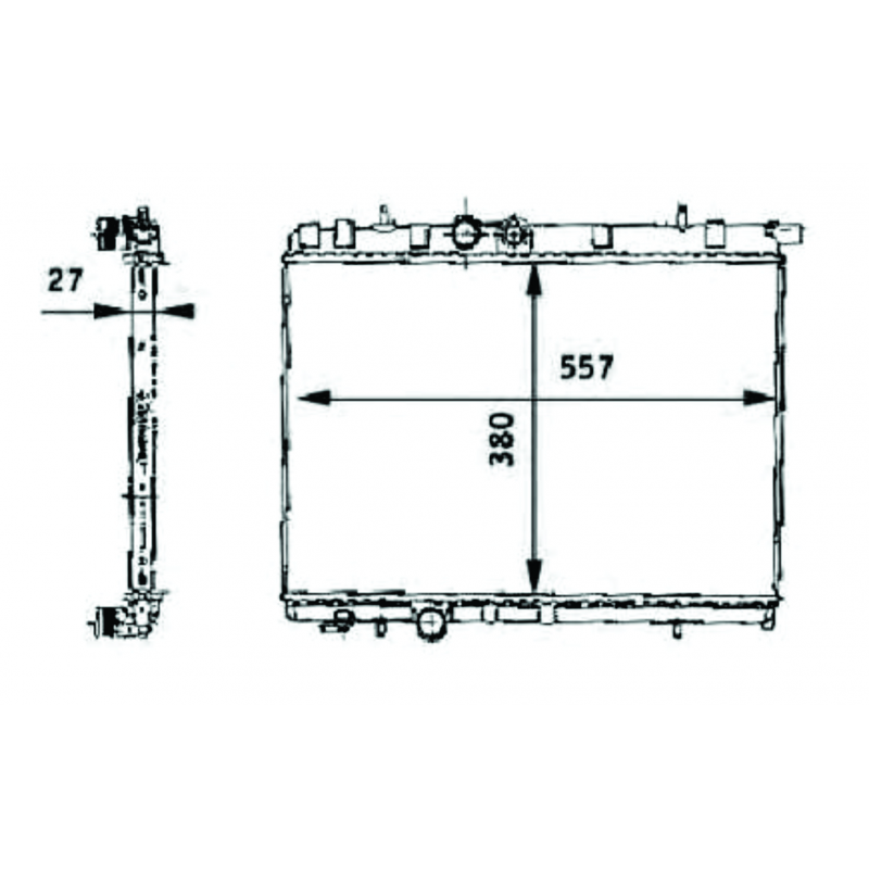 Radiador 206 Magneti Marelli