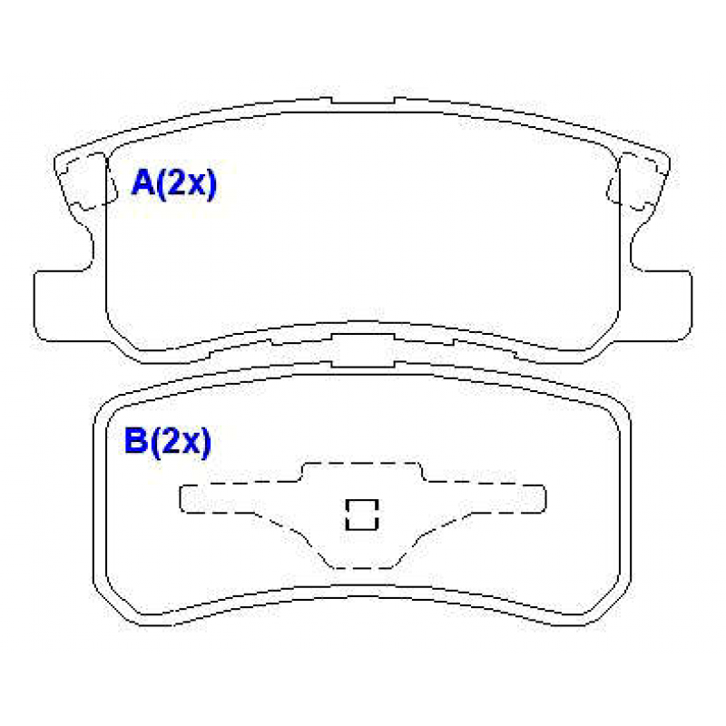 Pastilha De Freio Traseira Outlander/grandis/pajero Syl