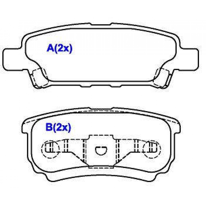 Pastilha De Freio Traseira Compass/airtrek/lancer Syl