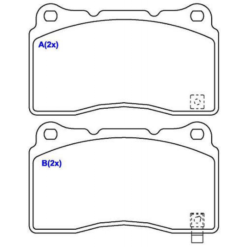 Pastilha De Freio Dianteira Camaro/impreza Syl