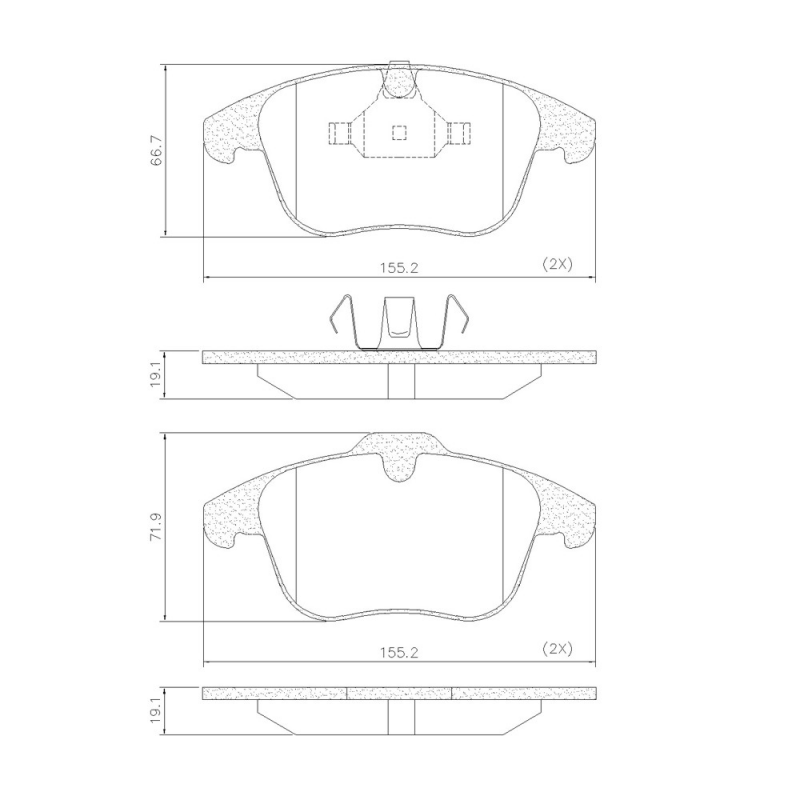 Pastilha De Freio Dianteiera C5/freelander/508 Fras-le