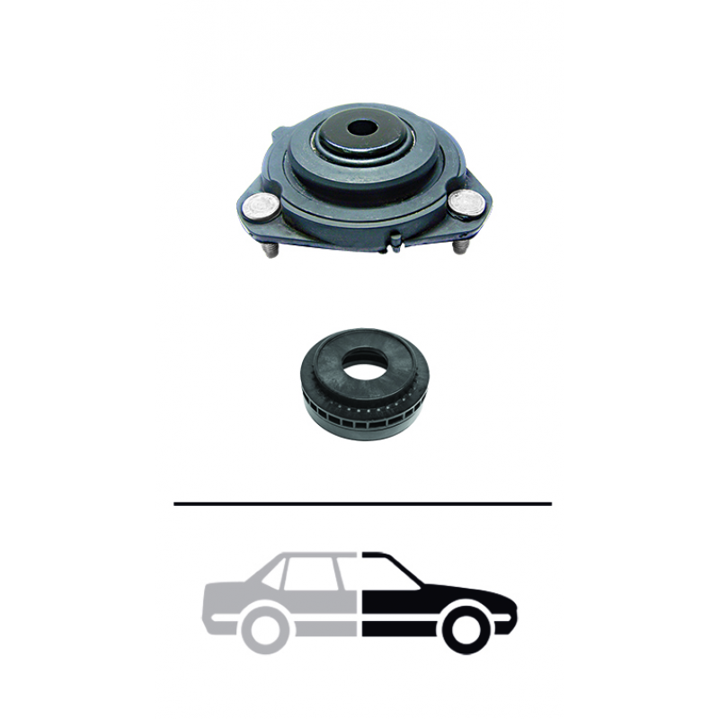 Coxim Amortecedor Dianteiro Ecosport/fiesta (com Rolamento) Sampel