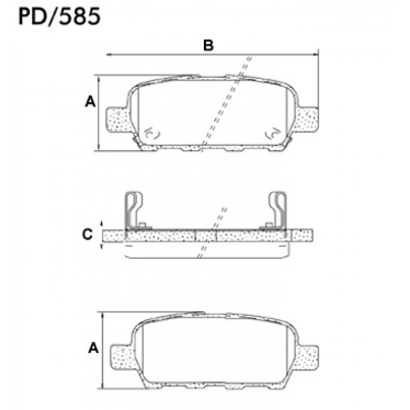 Pastilha De Freio Traseira G35/sentra/grand Vitara Fras-le