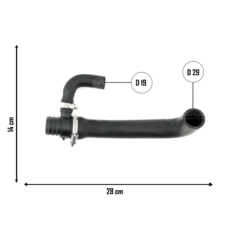 Mangueira Radiador Amarok (inferior) Cauplas Brasil