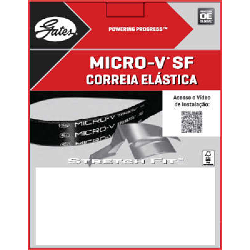 Correia Micro V Corsa/prisma /celta (elastica) Gates
