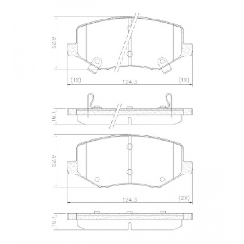 Pastilha De Freio Dianteira T40/t5 Fras-le