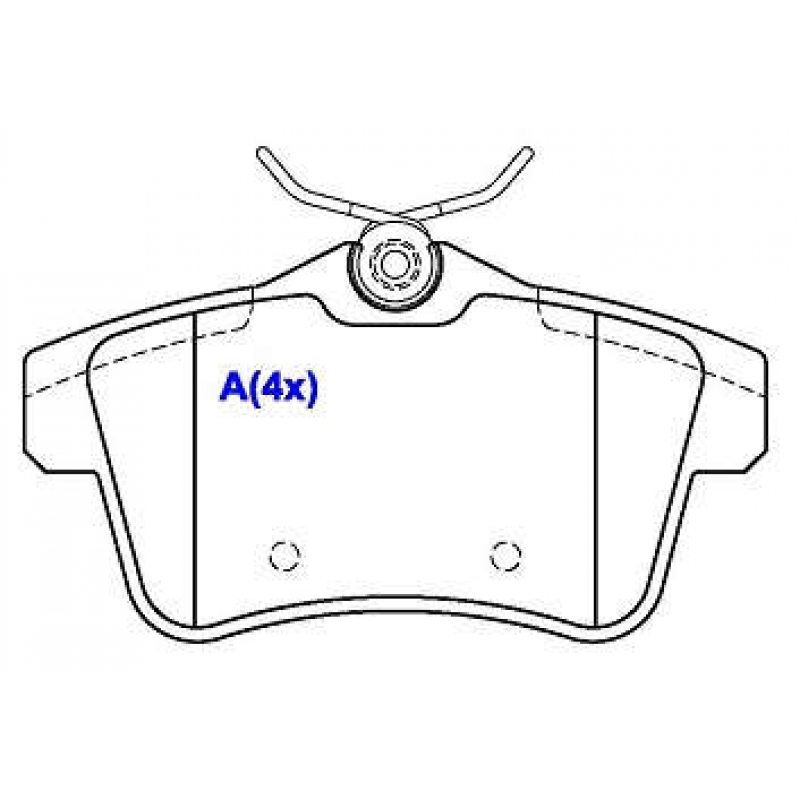 Pastilha De Freio Traseira 3008/308/rcz/c4/ds4 Syl