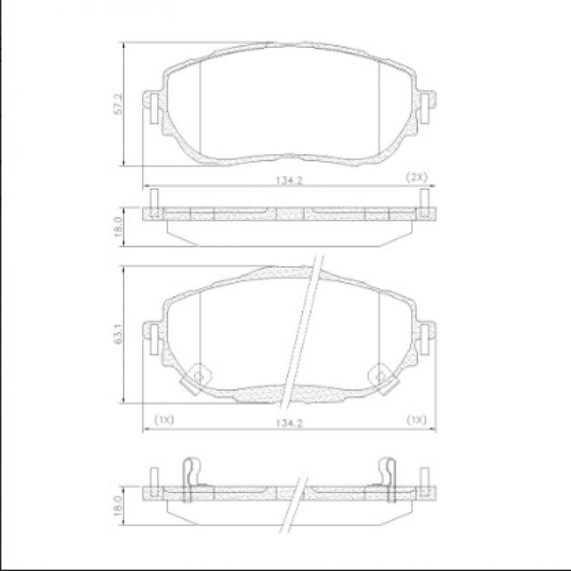 Pastilha De Freio Dianteira Corolla Lona Flex