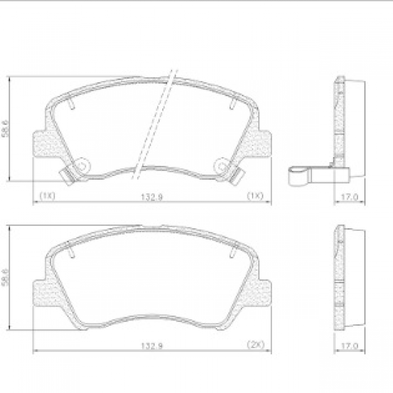 Pastilha De Freio Dianteira Hb20/hb20s/hb20x/stonic Lona Flex