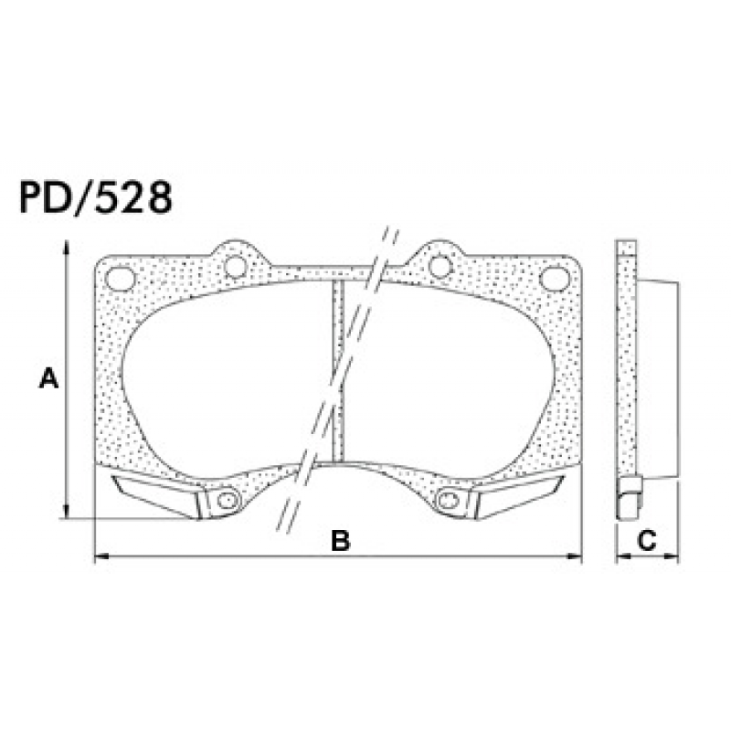 Pastilha De Freio Dianteira Hilux/land Cruiser Prado/pajero Fras-le