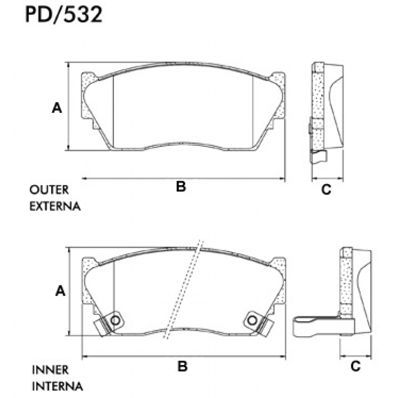 Pastilha De Freio Dianteira Sentra/sunny/100 Fras-le