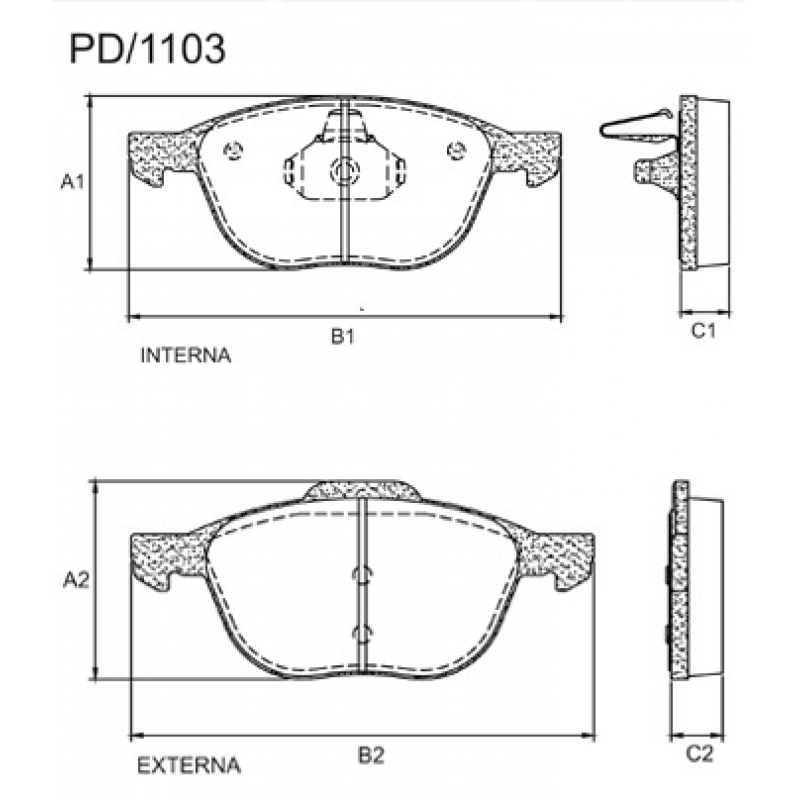 Pastilha De Freio Dianteira Ecosport/focus/c30 Fras-le