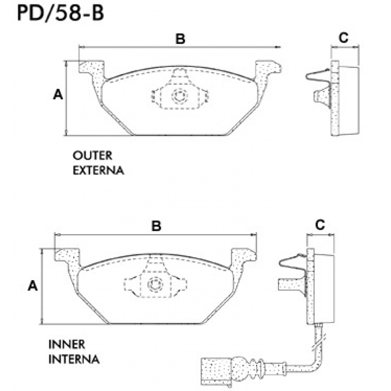 Pastilha De Freio Dianteira A3/golf/jetta Fras-le