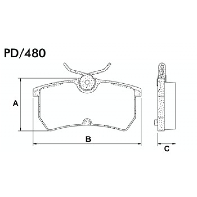 Pastilha De Freio Traseira Focus Fras-le