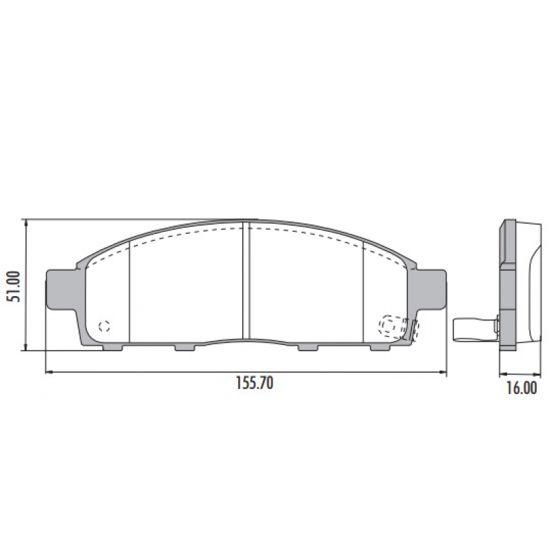 Pastilha De Freio Dianteira L200 /pajero Lona Flex