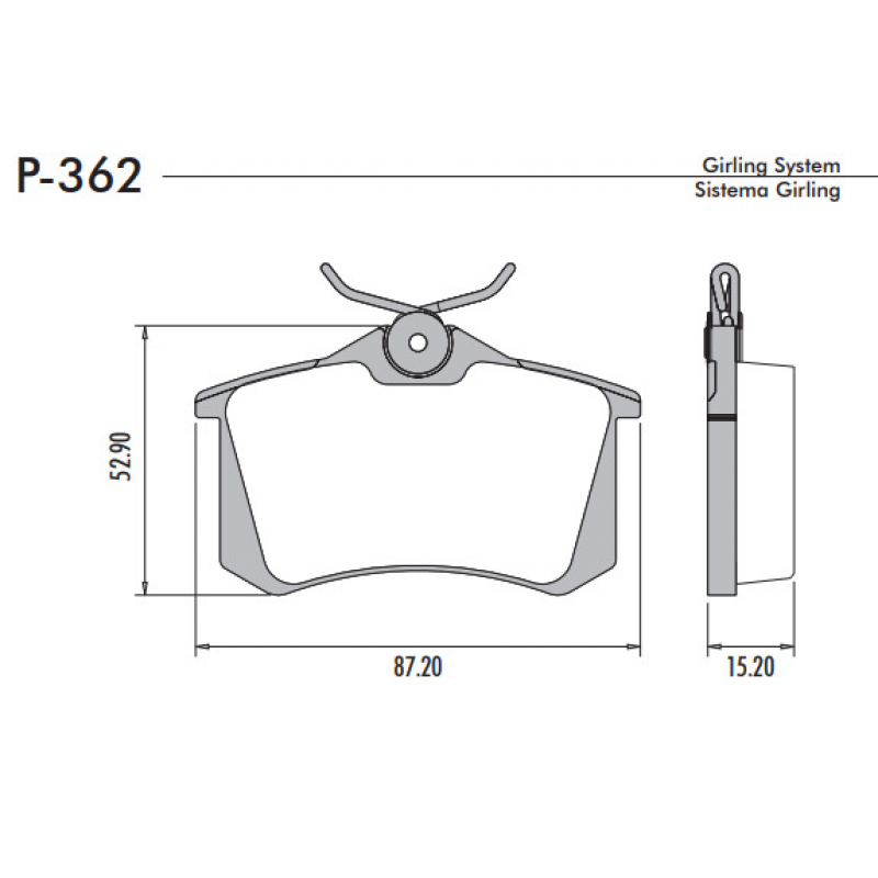 Pastilha De Freio Traseira Saveiro/c4/fluence Lona Flex