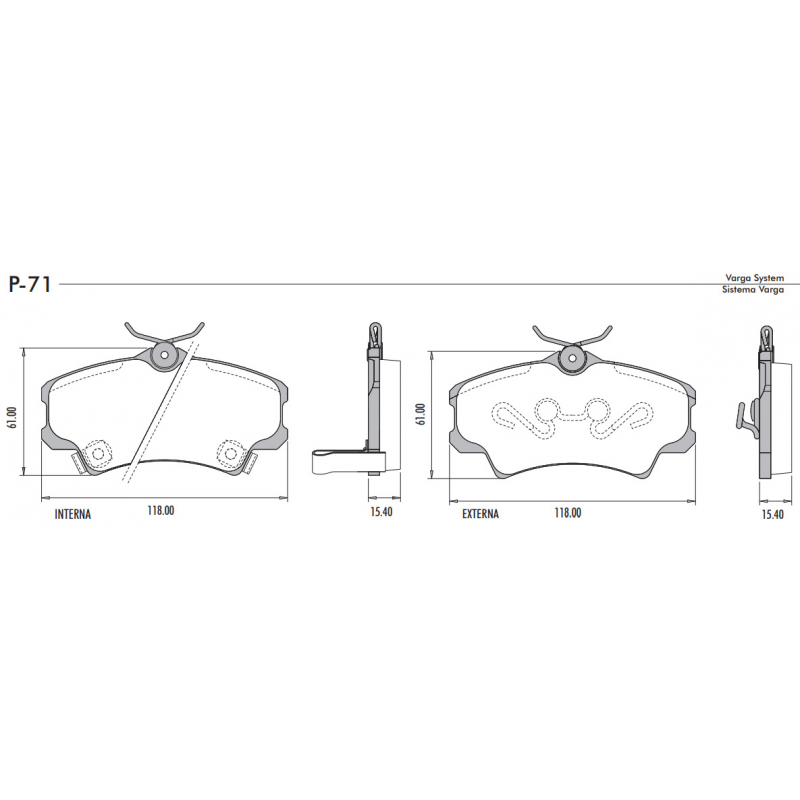 Pastilha De Freio Dianteira Civic/new Civic Lona Flex