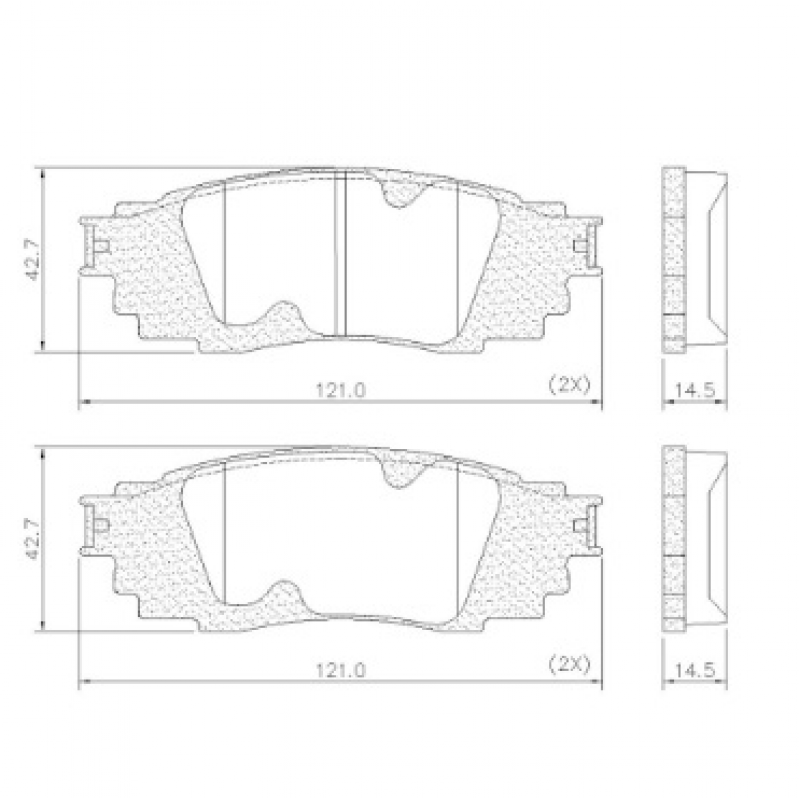 Pastilha De Freio Traseira Rv4 (ceramica) Fras-le