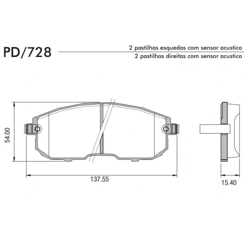 Pastilha De Freio Dianteira Sentra/altima/sx4 Fras-le