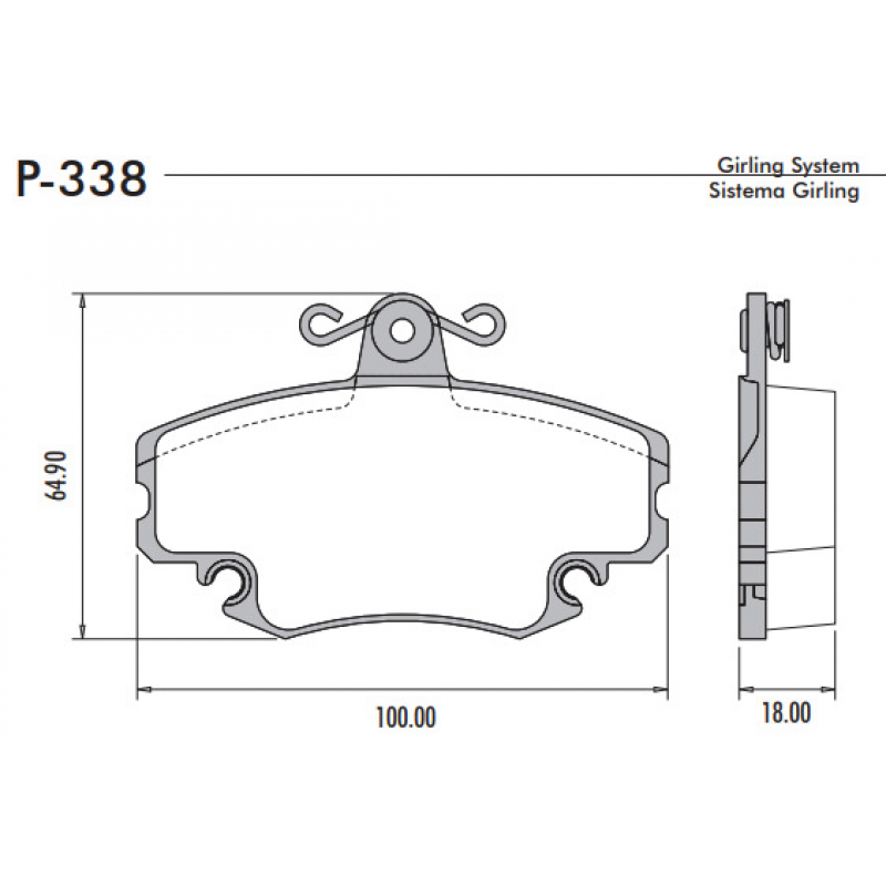 Pastilha De Freio Dianteira Clio/megane/r19 (sem Sensor) Lona Flex