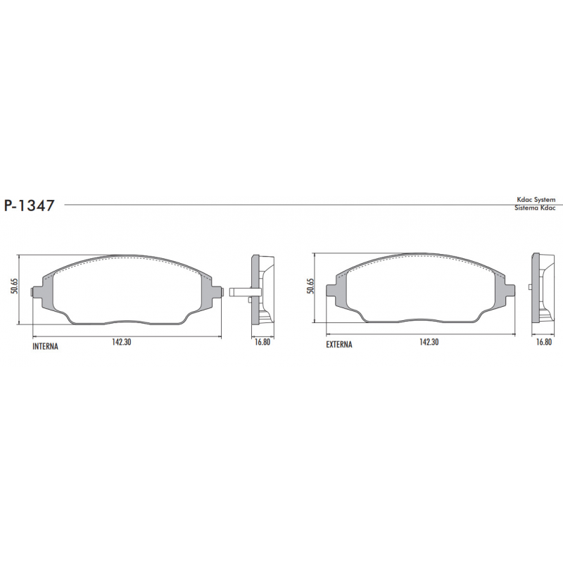 Pastilha De Freio Dianteira Cobalt/sonic/spin Lona Flex