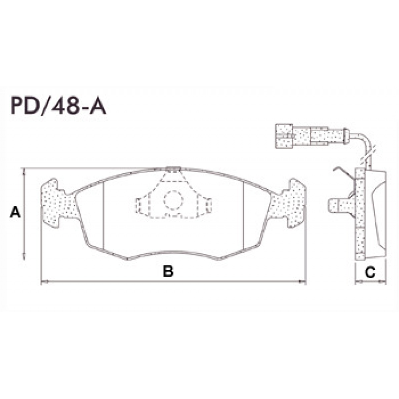 Pastilha De Freio Dianteira Alfa 145/tempra/tipo Fras-le