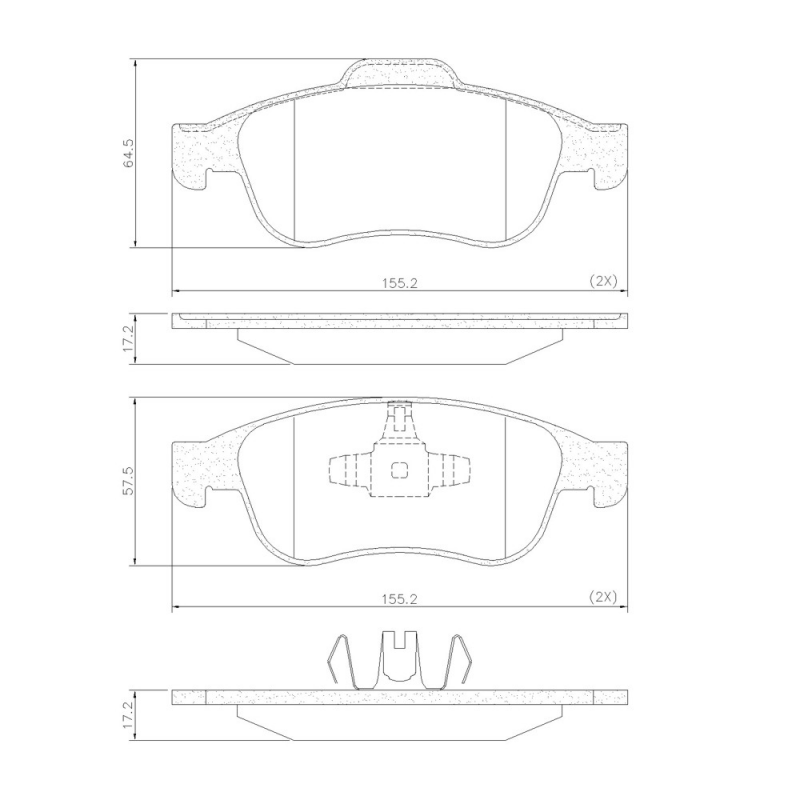 Pastilha De Freio Dianteira Captur/duster/fluence (ceramica) Fras-le