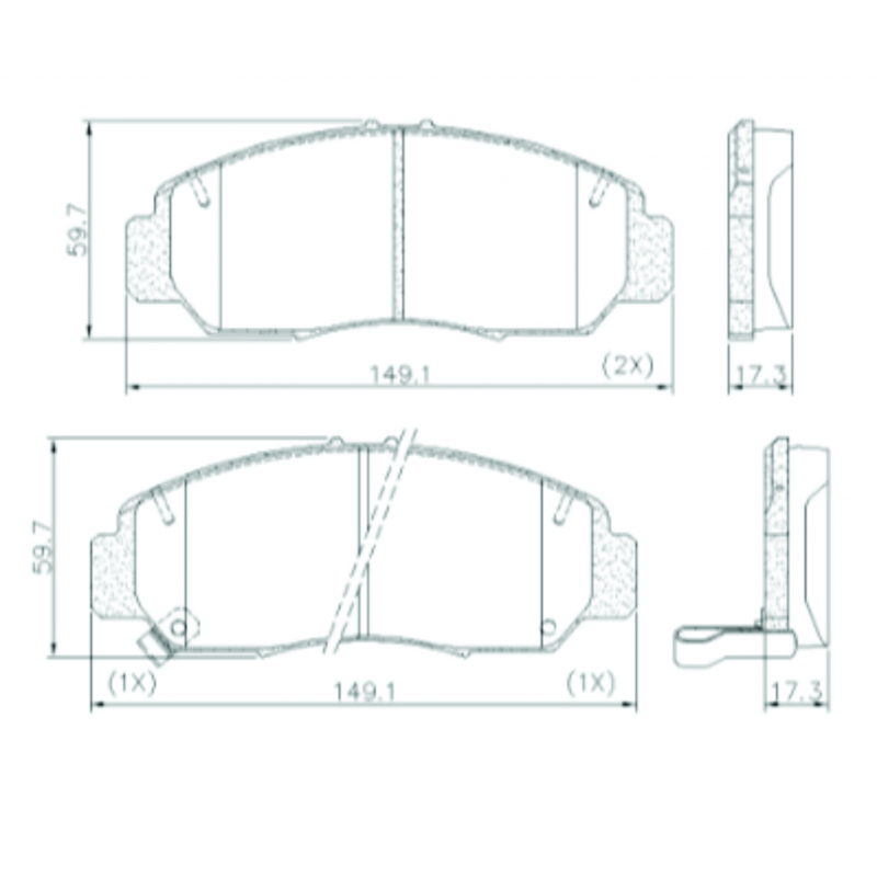 Pastilha De Freio Dianteira Accord/civic/new Civic Fras-le