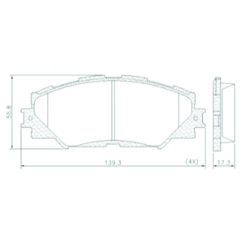 Pastilha De Freio Dianteira Rav4 Fras-le