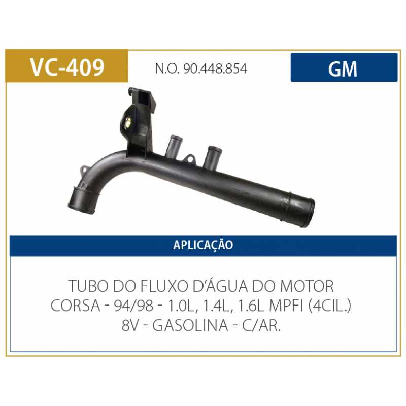 Tubo D´agua Corsa/astra/meriva Valclei