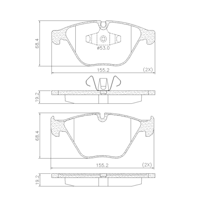 Pastilha De Freio Dianteira Bmw X1 Fras-le