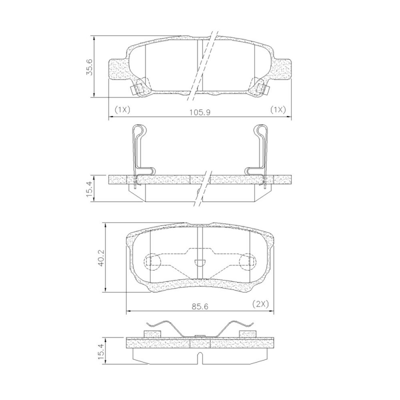 Pastilha De Freio Traseira Compass/airtrek/lancer Fras-le