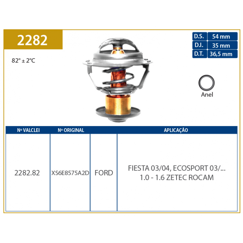 Valvula Termostatica Fiesta Valclei