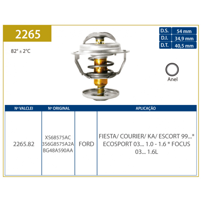 Valvula Termostatica Ka/ecosport/fiesta Valclei