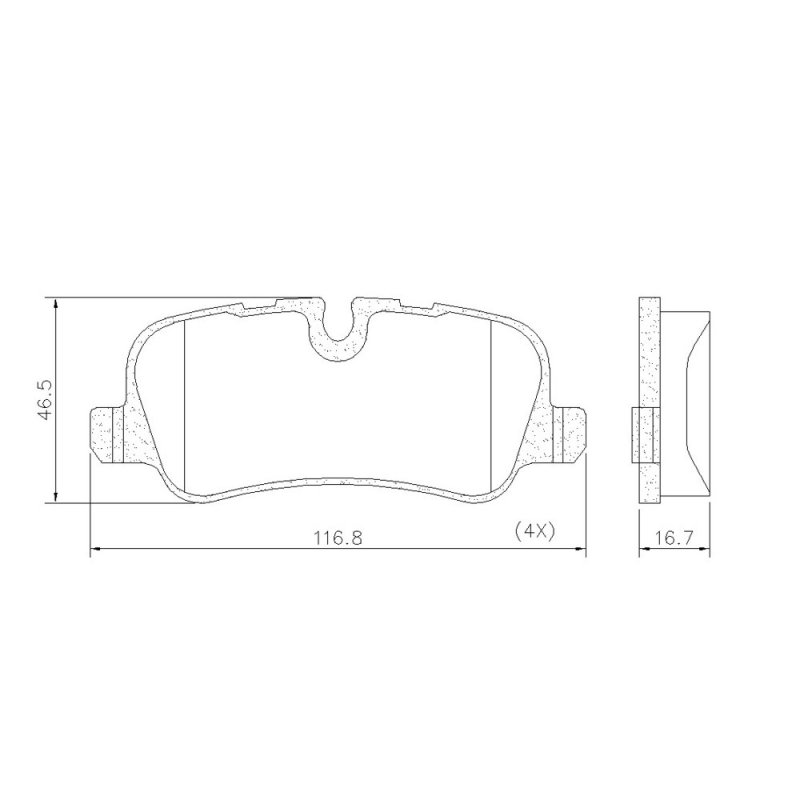 Pastilha De Freio Traseira Discovery/range Rover Fras-le