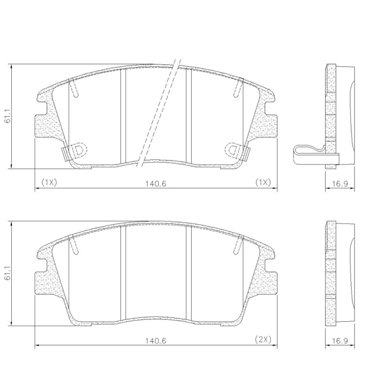 Pastilha De Freio Dianteira Tucson/sportage Fras-le