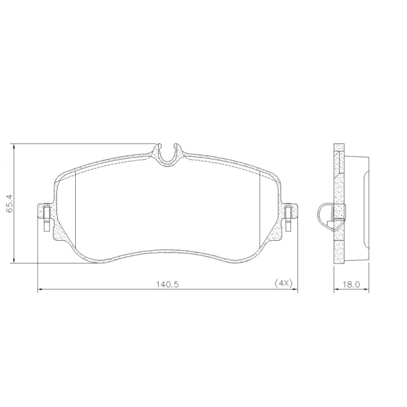 Pastilha De Freio Traseira Amarok/delivery Fras-le