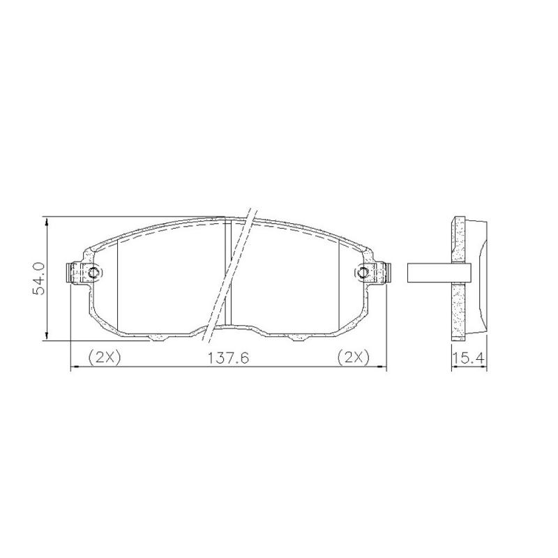 Pastilha De Freio Dianteira Sentra/altima/sx4 Lona Flex