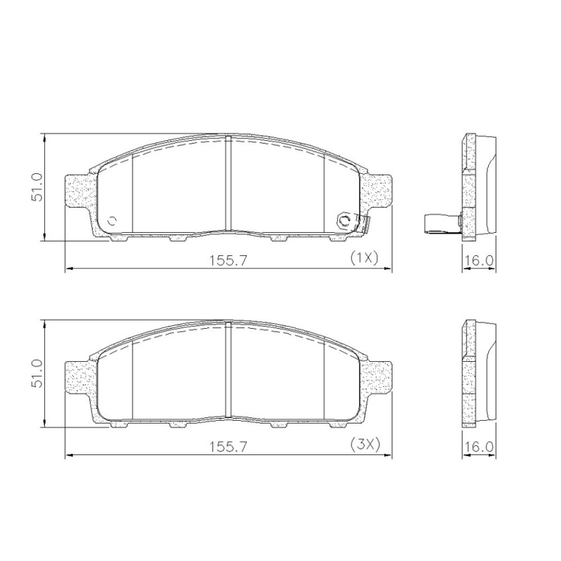Pastilha De Freio Dianteira L200 /pajero (ceramica) Fras-le