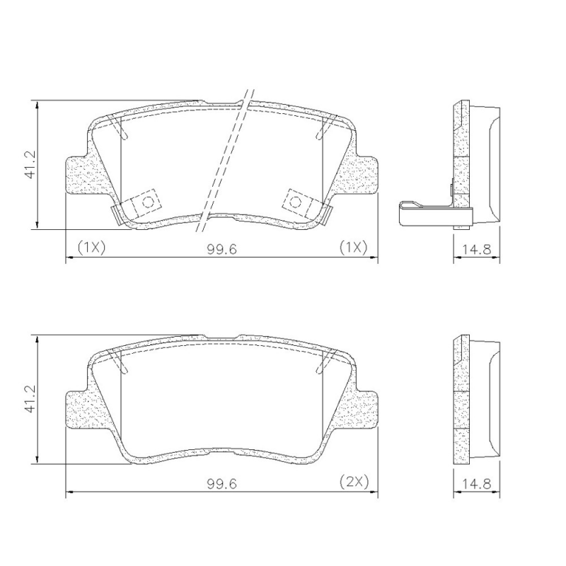 Pastilha De Freio Traseira Tucson/sportage Fras-le