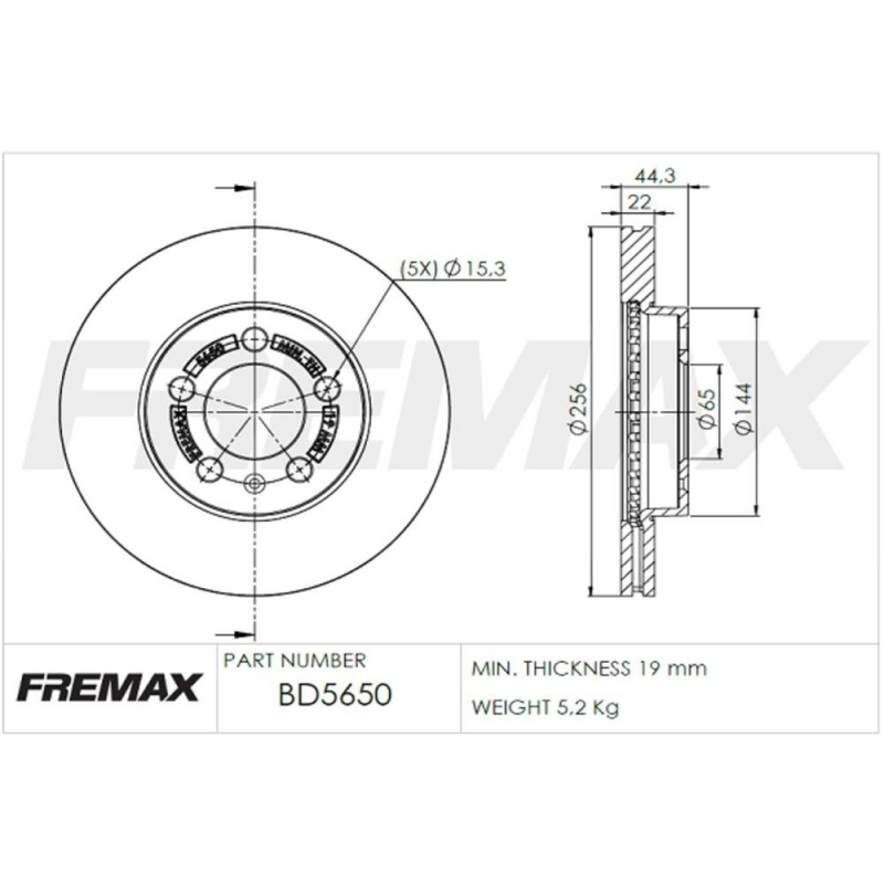 Disco De Freio Dianteiro Polo/virtus Fremax