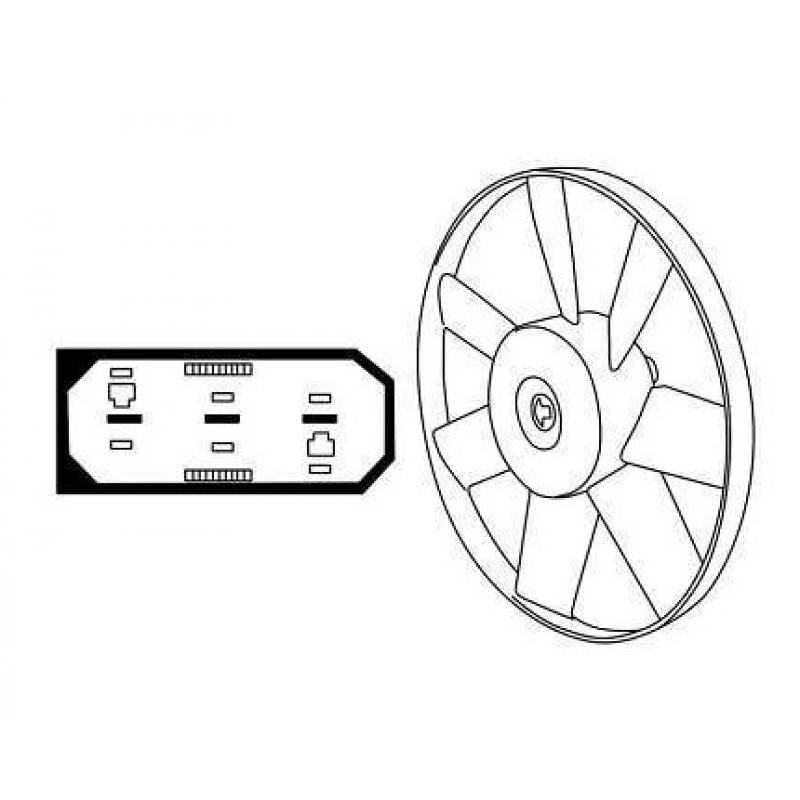 Eletroventilador A3/golf/polo Magneti Marelli