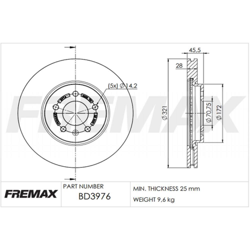 Disco De Freio Dianteiro Equinox Fremax