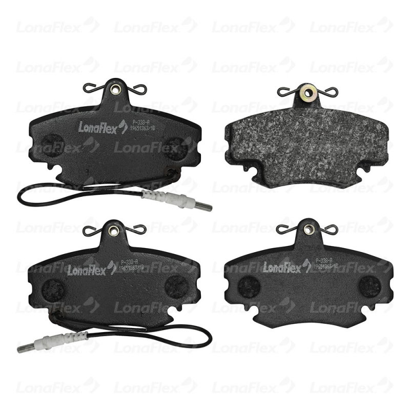 Pastilha De Freio Dianteira Clio/megane/r19 (com Sensor Abs) Lona Flex