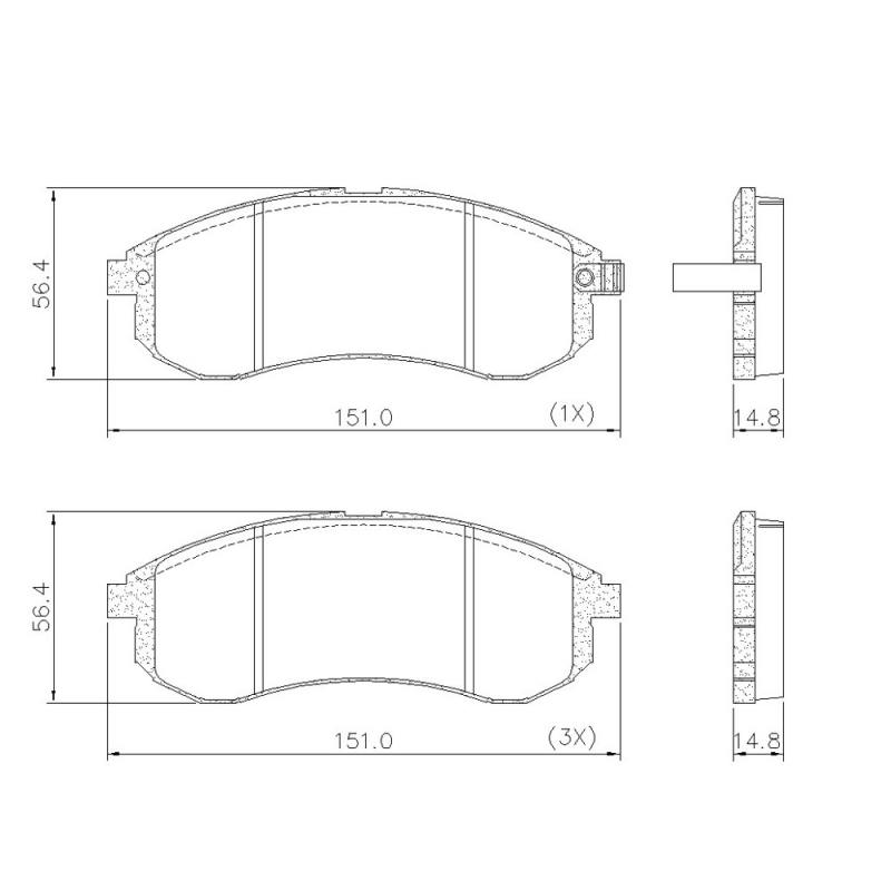 Pastilha De Freio Dianteira L200/ Pajero Lona Flex