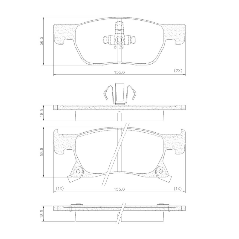 Pastilha De Freio Dianteira Cruze (ceramica) Fras-le