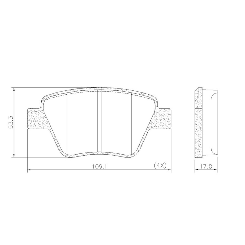 Pastilha De Freio Traseira A3/beetle/golf/jetta (ceramica) Fras-le
